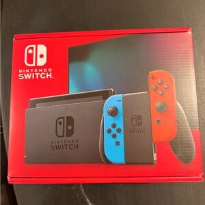 Nintendo Switch Console with Red and Blue Joy-Con (Brand new, never opened.)
